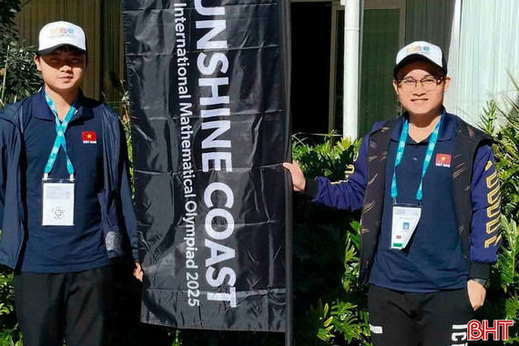 2 học sinh quê Hà Tĩnh giành 2 Huy chương Vàng Olympic Toán học Quốc tế