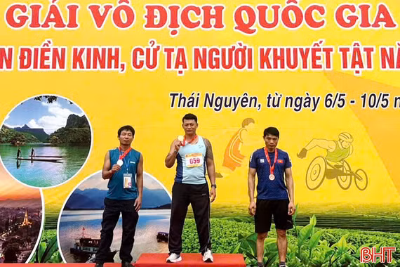 VĐV Hà Tĩnh giành 6 huy chương tại giải điền kinh, cử tạ người khuyết tật