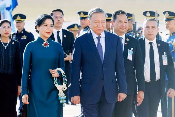 Thái Lan bắn 21 loạt đại bác đón Tổng Bí thư, Chủ tịch nước Tô Lâm 