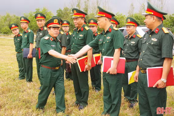 Bộ Tổng Tham mưu khảo sát khu vực thực binh diễn tập tại Hà Tĩnh