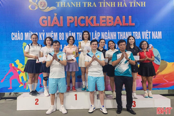 Sôi nổi giải Pickleball chào mừng 80 năm ngày truyền thống Thanh tra Việt Nam
