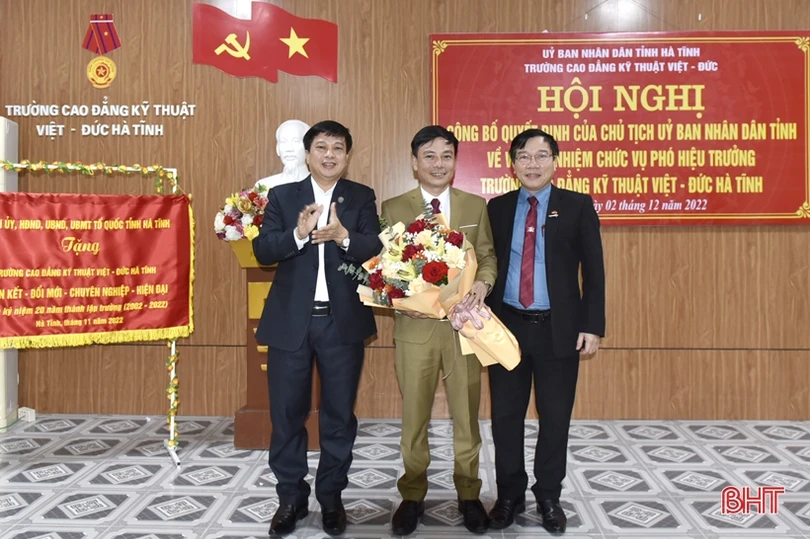 Bổ nhiệm Phó Hiệu trưởng Trường Cao đẳng Kỹ thuật Việt – Đức Hà Tĩnh