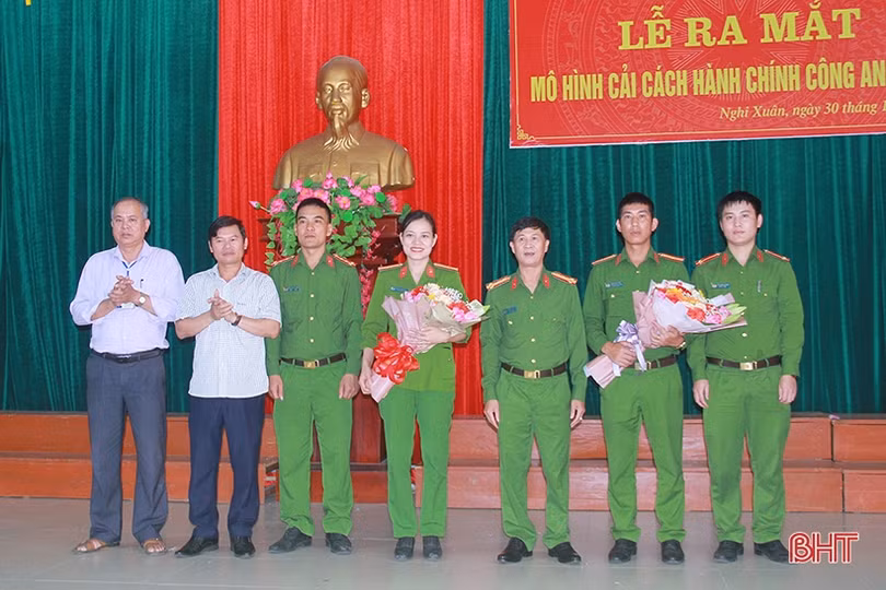 Ra mắt mô hình “Cải cách hành chính công an cấp xã” đầu tiên ở Nghi Xuân