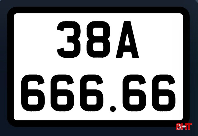 Biển số 38A-666.66 từng trúng đấu giá số tiền gần 11 tỷ đồng nhưng sau đó người trúng đã bỏ cọc. bqbht_br_bien-so.jpg