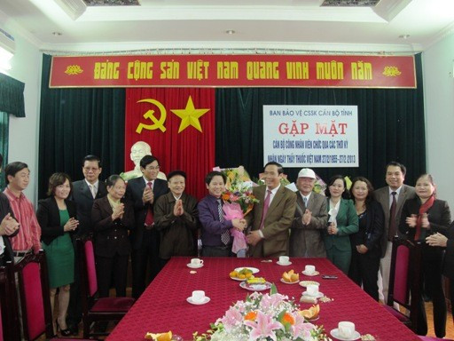 Chúc mừng ban Bảo vệ CSSK cán bộ tỉnh
