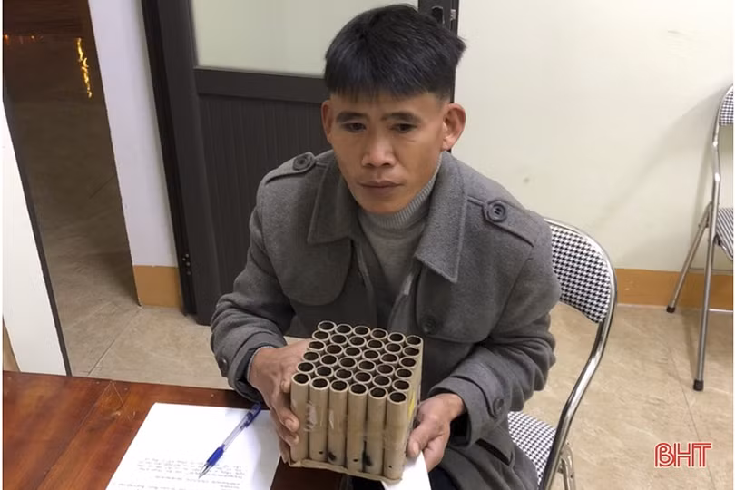 Tuần tra khép kín địa bàn, phát hiện 3 trường hợp đốt pháo trái phép ở Nghi Xuân
