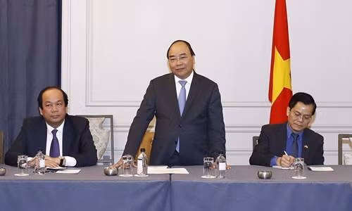 thu tuong nguyen xuan phuc tiep doanh nhan tri thuc nguoi viet tai my