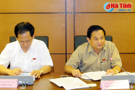 truong doan dbqh ha tinh chu tri thao luan to cac du an luat