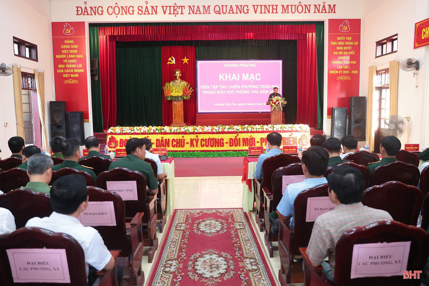Khai mạc diễn tập tác chiến phường Trần Phú trong khu vực phòng thủ năm 2026