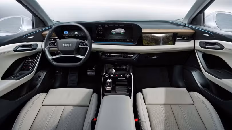 Audi Q6 e-tron lộ thiết kế nội thất