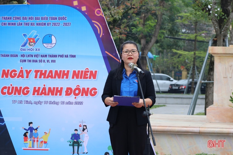 Tuổi trẻ TP Hà Tĩnh chào mừng thành công Đại hội Đoàn toàn quốc