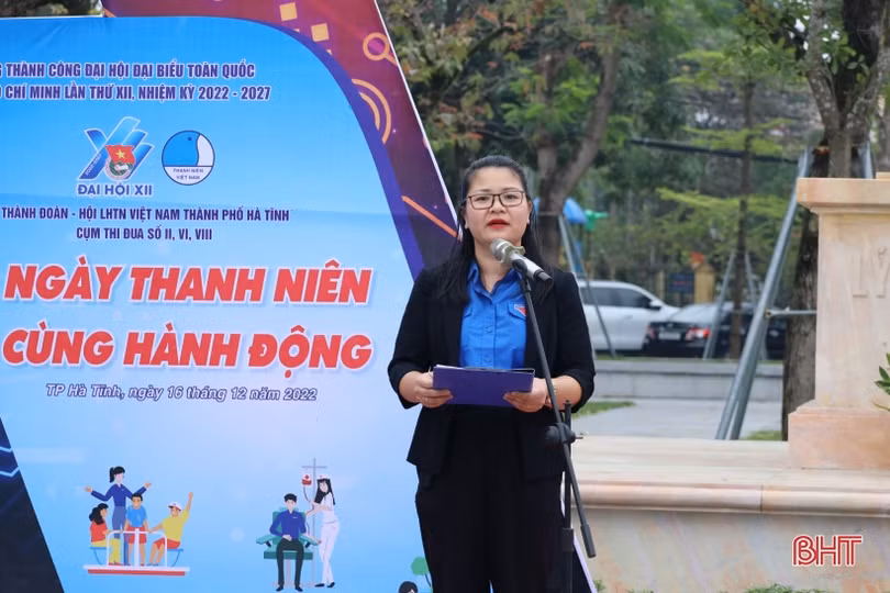 Tuổi trẻ TP Hà Tĩnh chào mừng thành công Đại hội Đoàn toàn quốc