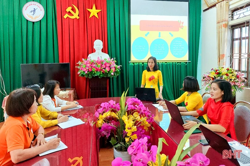 Thúc đẩy đổi mới phương pháp giảng dạy từ cuộc thi giáo viên dạy giỏi cấp cơ sở ở Hà Tĩnh