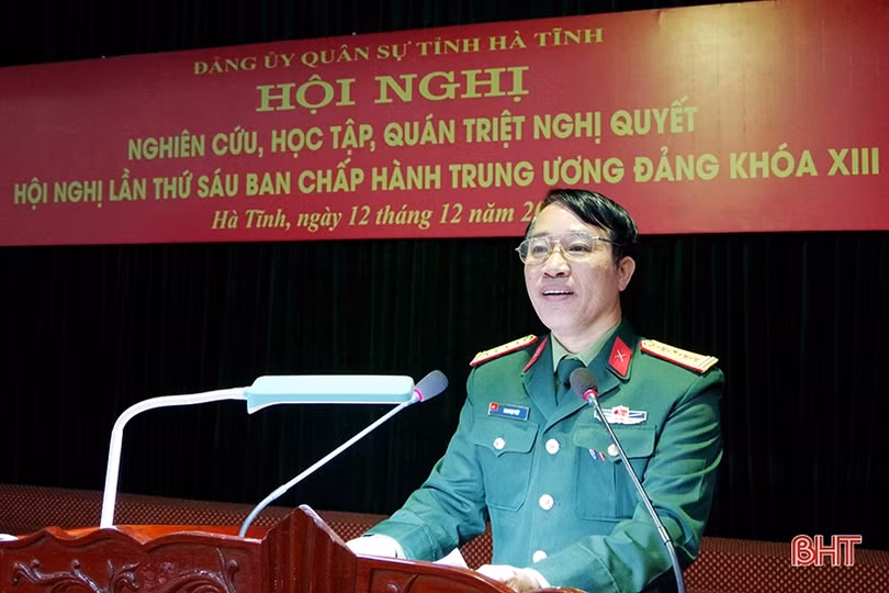 Đơn vị, chỉ huy các cấp tiếp tục nghiên cứu, học tập, quán triệt Nghị quyết Hội nghị Trung ương 6