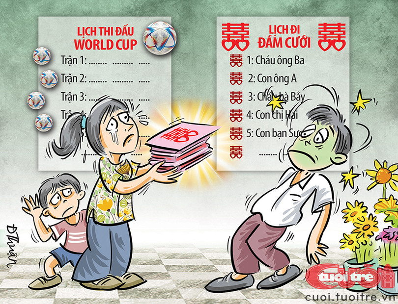 Lịch cưới, lịch “cúp” chồng chéo