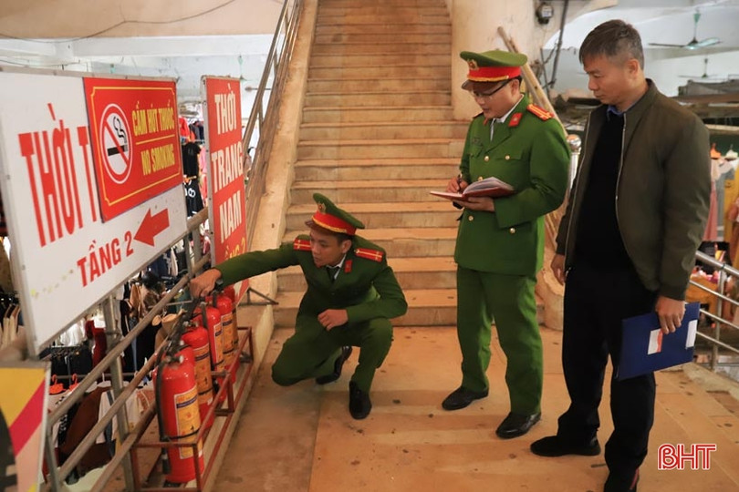 Công an Hương Sơn xử phạt 14 cơ sở vi phạm phòng cháy chữa cháy