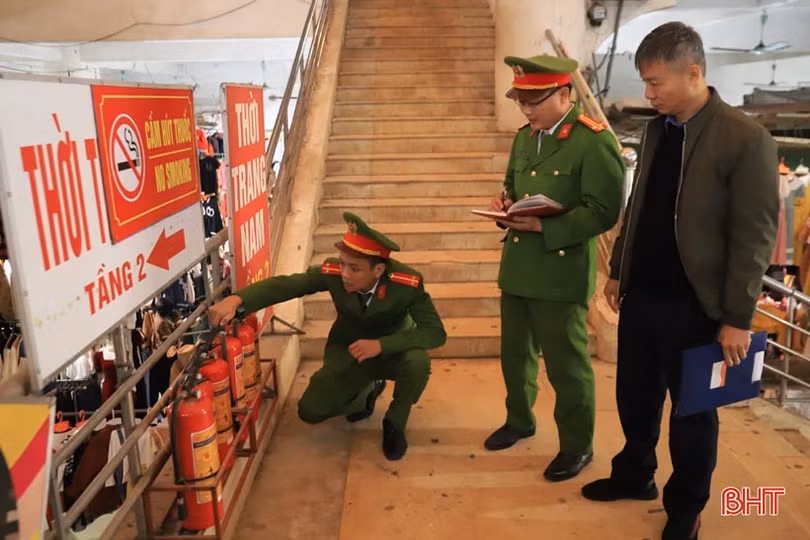 Công an Hương Sơn xử phạt 14 cơ sở vi phạm phòng cháy chữa cháy