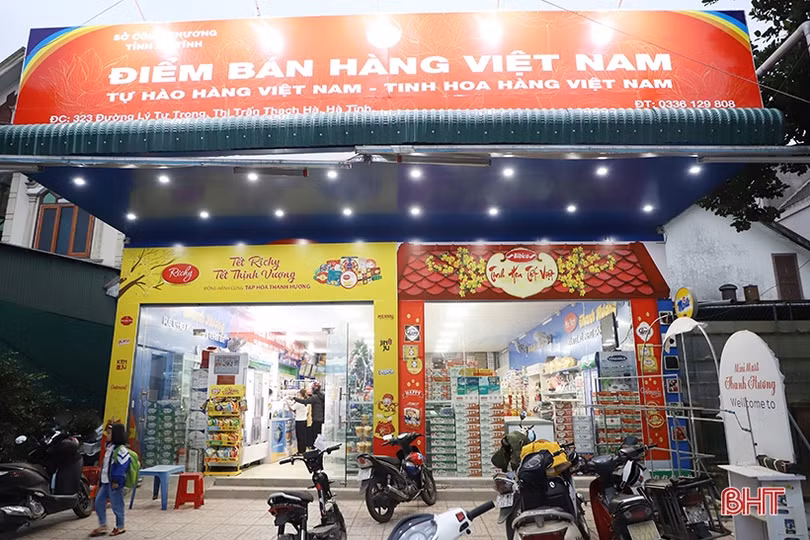Tiếp tục xây dựng nhiều điểm bán hàng Việt Nam cố định tại các địa phương Hà Tĩnh