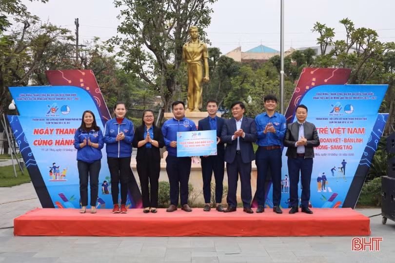 Tuổi trẻ TP Hà Tĩnh chào mừng thành công Đại hội Đoàn toàn quốc