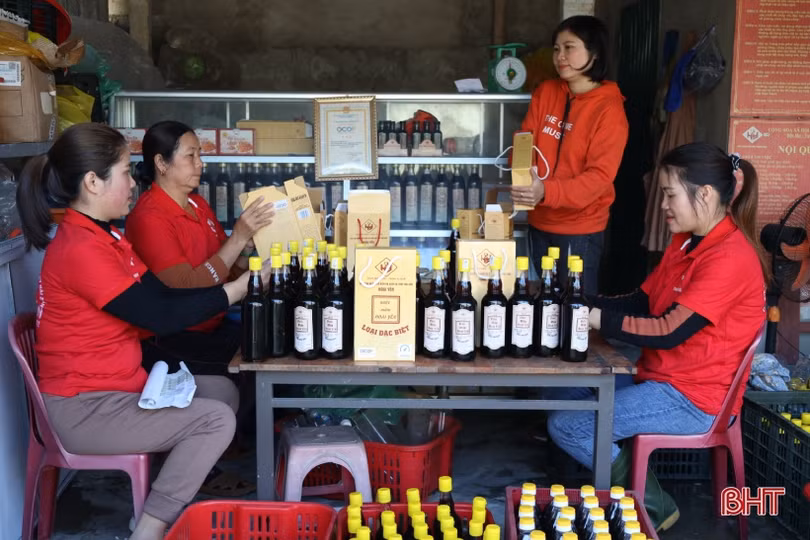 Sản phẩm OCOP Thạch Hà tăng tốc phục vụ thị trường tết