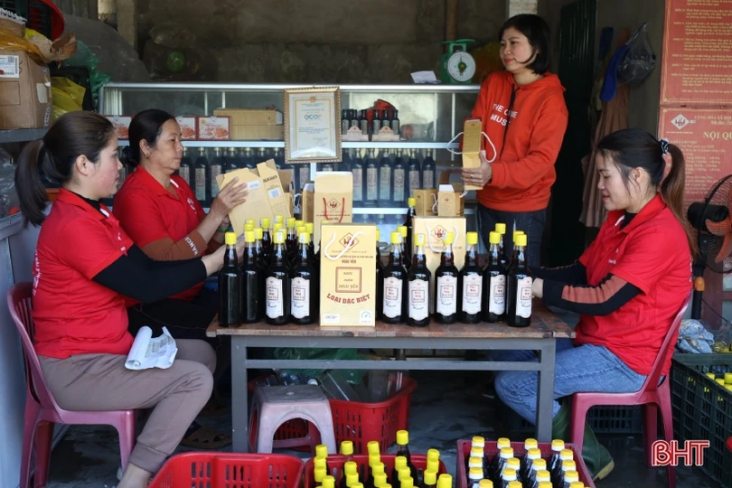 Sản phẩm OCOP Thạch Hà tăng tốc phục vụ thị trường tết