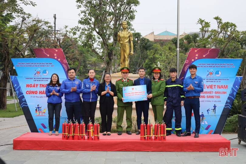 Tuổi trẻ TP Hà Tĩnh chào mừng thành công Đại hội Đoàn toàn quốc