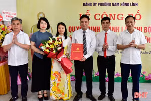 Thành lập chi bộ Đảng trong doanh nghiệp ở phường Nam Hồng Lĩnh