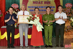 TX Hồng Lĩnh tổ chức điểm "Ngày hội toàn dân bảo vệ an ninh Tổ quốc”