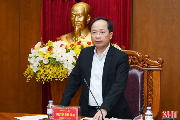 Thống nhất nhiệm vụ của đoàn đại biểu Hà Tĩnh dự Đại hội Đảng toàn quốc lần thứ XIV