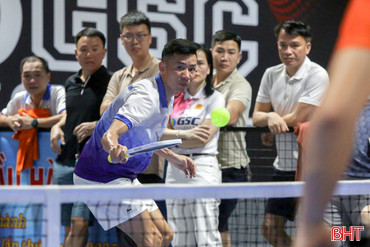 Xem VĐV hàng đầu Việt Nam thi đấu tại Giải Pickleball Báo Hà Tĩnh