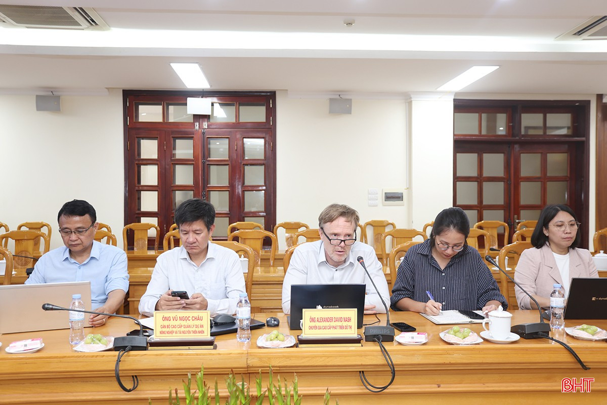 ông Alexander David Nash - Chuyên gia cao cấp phát triển đô thị đánh giá cao nỗ lực của tỉnh Hà Tĩnh trong việc huy động sử dụng vốn vay ADB, đặc biệt là tiến độ thực hiện thẩm định, phê duyệt Dự án. bqbht_br_aimg-1315.jpg