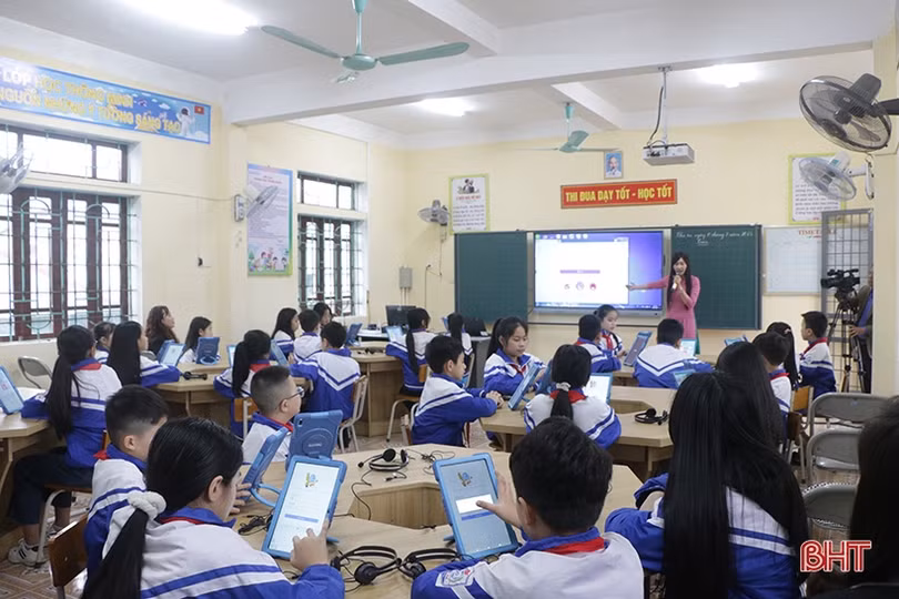 Ra mắt mô hình thí điểm lớp học thông minh đầu tiên ở TP Hà Tĩnh