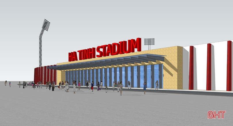 Bắt đầu cải tạo, nâng cấp sân vận động Hà Tĩnh