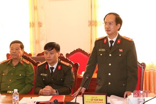 Thứ trưởng Bộ Công an kiểm tra tình hình an ninh trật tự tại Hà Tĩnh