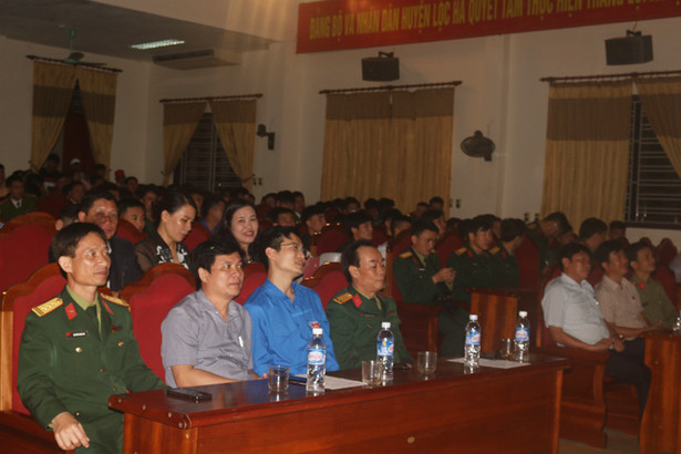 Lộc Hà liên hoan tiễn 88 tân binh lên đường nhập ngũ