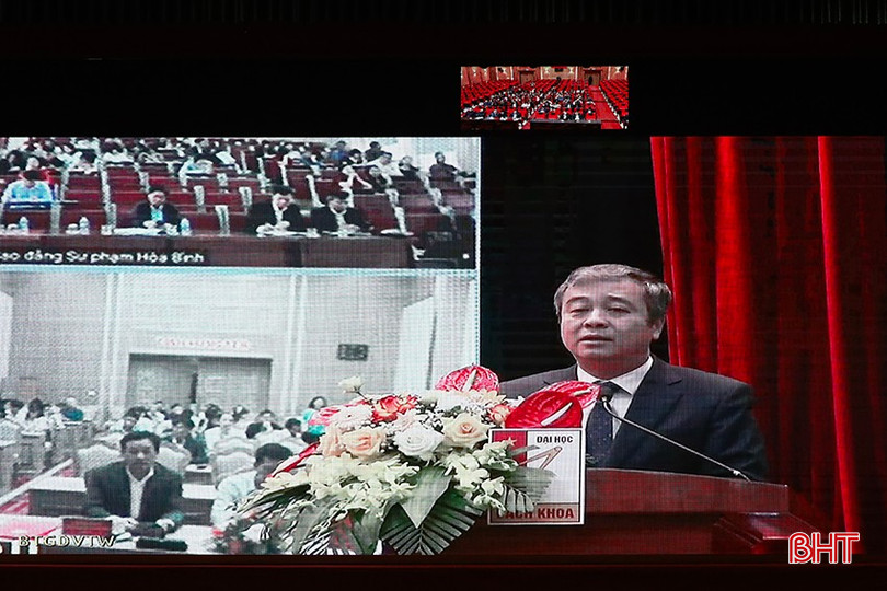 Đồng chí Ngô Đông Hải, Uỷ viên Trung ương Đảng, Phó Trưởng ban Tuyên giáo và Dân vận Trung ương phát biểu khai mạc. (Ảnh chụp màn hình) bqbht_br_dai-bieu4.png