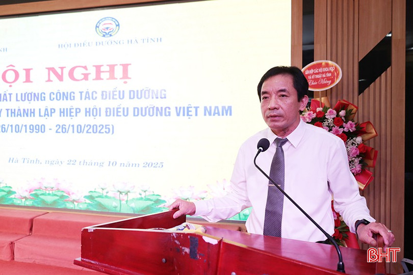 Mr. Le Chanh Thanh, Deputy Director of Ha Tinh Department of Health delivered the opening speech at the conference. bqbht_br_le-chanh-thanh-lai.jpg