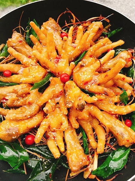 Làm chân gà chiên nước mắm chanh giòn thơm cho ông xã nhâm nhi