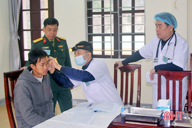 164 thanh niên Vũ Quang tham gia khám tuyển nghĩa vụ quân sự năm 2020