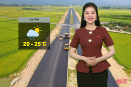 Dự báo thời tiết Hà Tĩnh ngày 23/12: Sáng sớm có mưa nhẹ vài nơi.