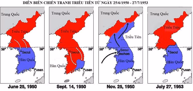 cuoc chien dam mau tren ban dao trieu tien 64 nam truoc