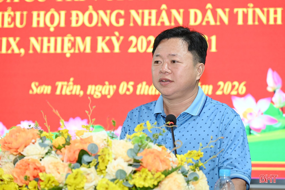 Cử tri Nguyễn Xuân Hùng - Trưởng thôn Thiên Nhẫn đề xuất các đại biểu trúng cử sẽ có những quyết sách giúp các địa phương phát triển bền vững.