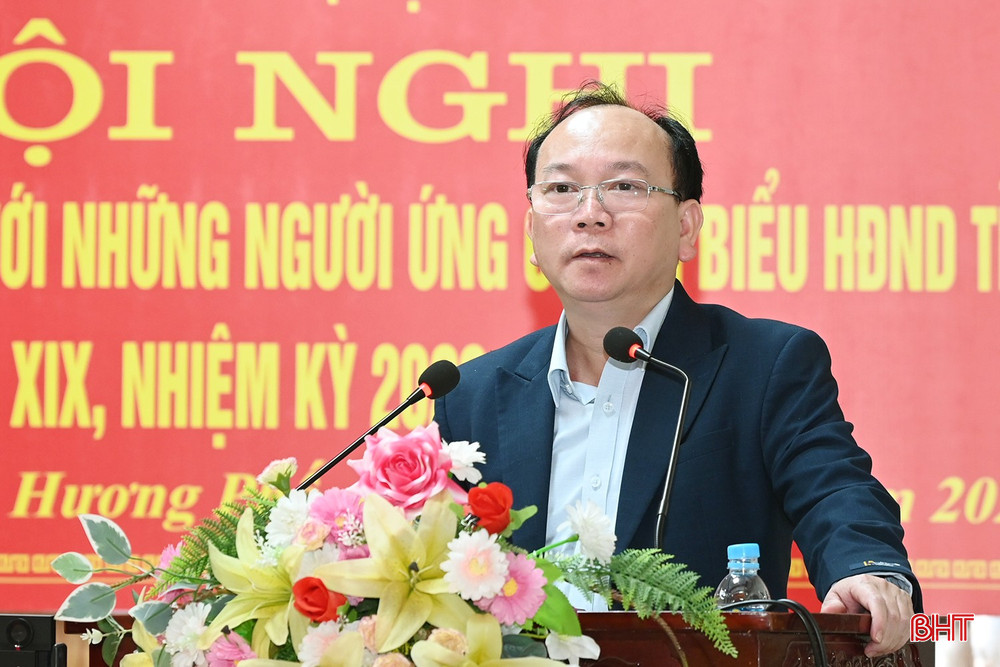 Ông Nguyễn Trung Thành - Quyền Trưởng Thống kê tỉnh Hà Tĩnh trình bày chương trình hành động.