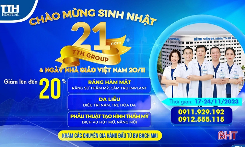 Nhiều dịch vụ được ưu đãi đặc biệt 20% tại Bệnh viện Đa khoa TTH Hà Tĩnh