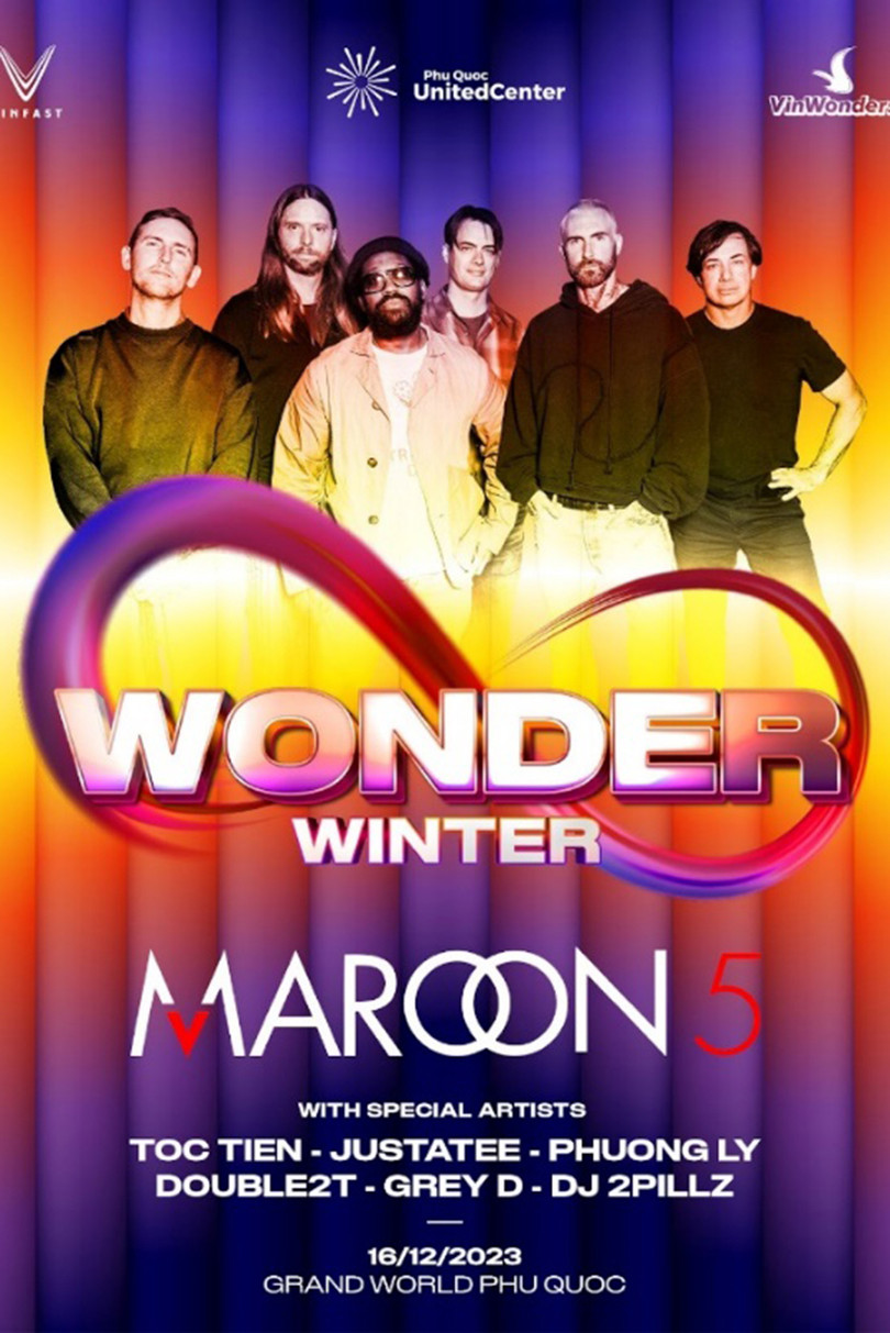 Siêu nhạc hội 8Wonder Winter Festival công bố 11 bản hit và dàn sao Việt biểu diễn cùng Maroon 5