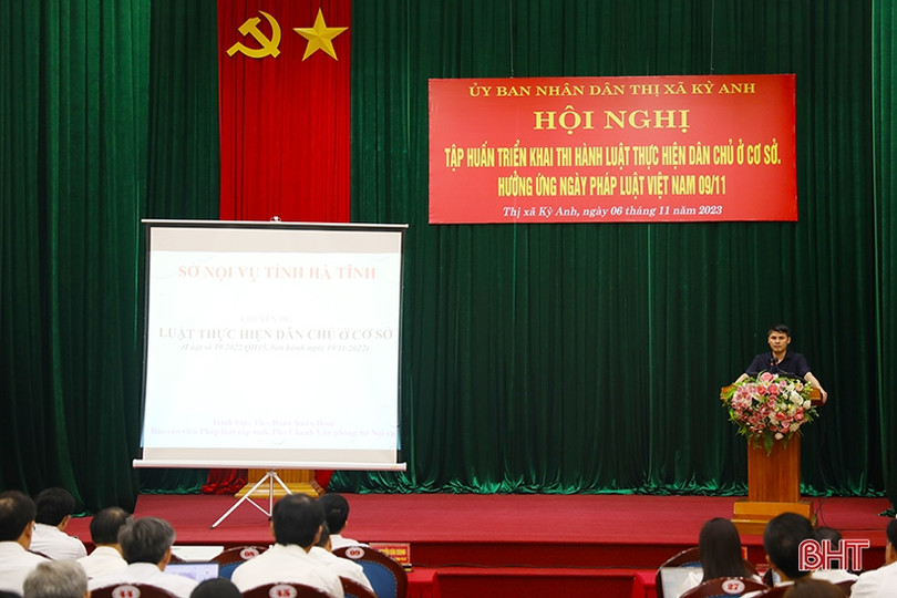 Hơn 250 đại biểu được cập nhật Luật Thực hiện dân chủ ở cơ sở 