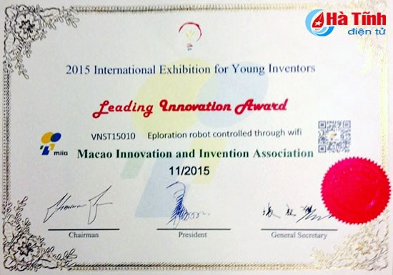 Học sinh Hà Tĩnh giành HCĐ tại Triển lãm Sáng tạo trẻ IEYE Đài Loan ảnh 3