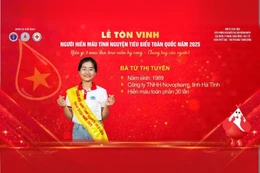 Hà Tĩnh có một cá nhân được vinh danh hiến máu tiêu biểu toàn quốc