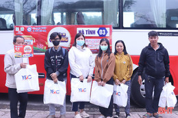 Những “Chuyến xe 0 đồng” cập bến quê hương Hà Tĩnh an toàn