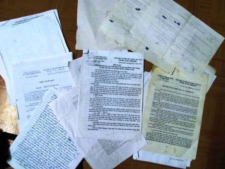 Đơn tố cáo một số cán bộ xã của người dân Phúc Trạch